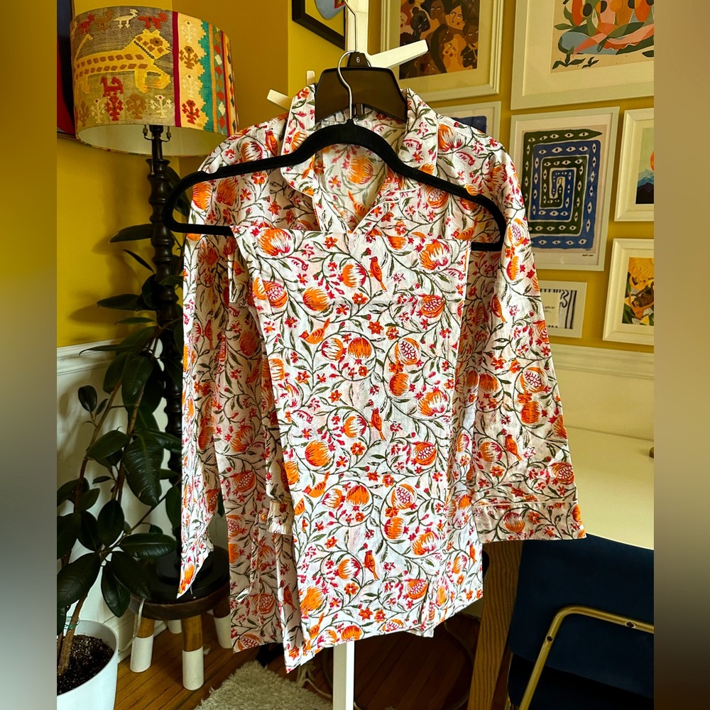 Block print lounge wear/ pajamas/ co-ord set.